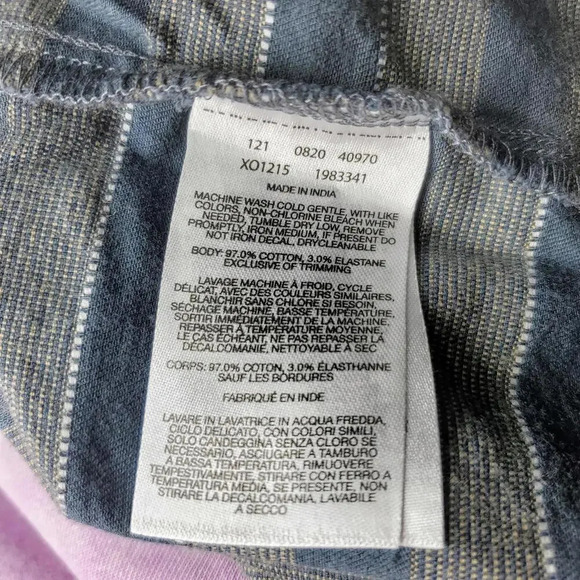 COLUMBIA Men's Graphite Stripe Collared Shirt Size XXL Snap Front Double pocket - Picture 9 of 15